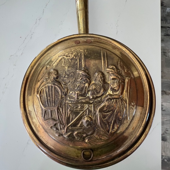 Retro Brass & Wood Bed Warmer - Picture 2 of 11